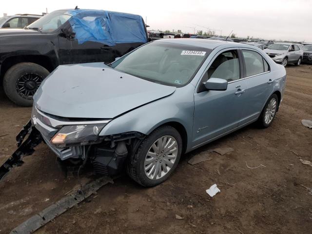 3FADP0L30AR276995 - 2010 FORD FUSION HYBRID BLUE photo 1