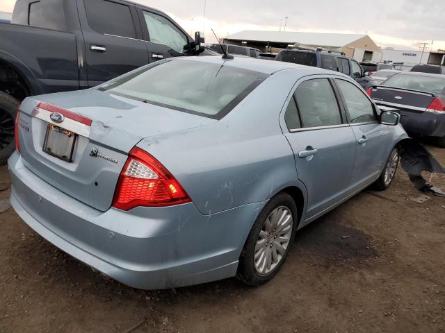 3FADP0L30AR276995 - 2010 FORD FUSION HYBRID BLUE photo 3