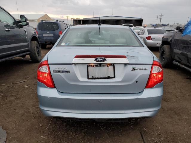 3FADP0L30AR276995 - 2010 FORD FUSION HYBRID BLUE photo 6