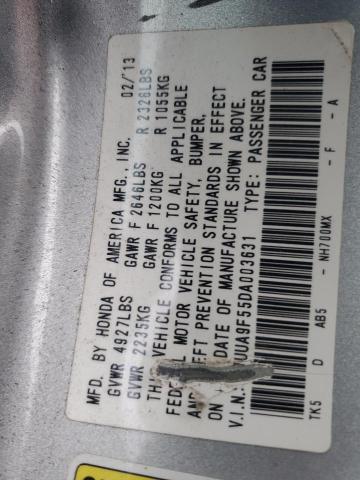 19UUA9F55DA003631 - 2013 ACURA TL TECH SILVER photo 12