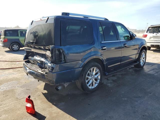 1FMJU1KT6FEF00502 - 2015 FORD EXPEDITION LIMITED BLUE photo 3