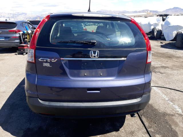 5J6RM3H33CL041828 - 2012 HONDA CRV LX BLUE photo 6