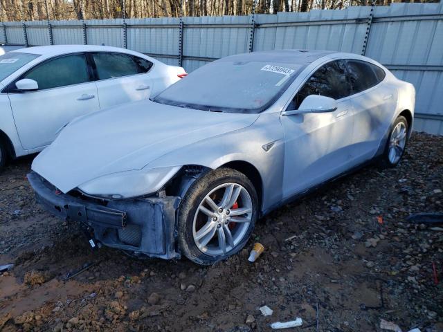 5YJSA1H17EFP36838 - 2014 TESLA MODEL S Արծաթագույն լուսանկար 1
