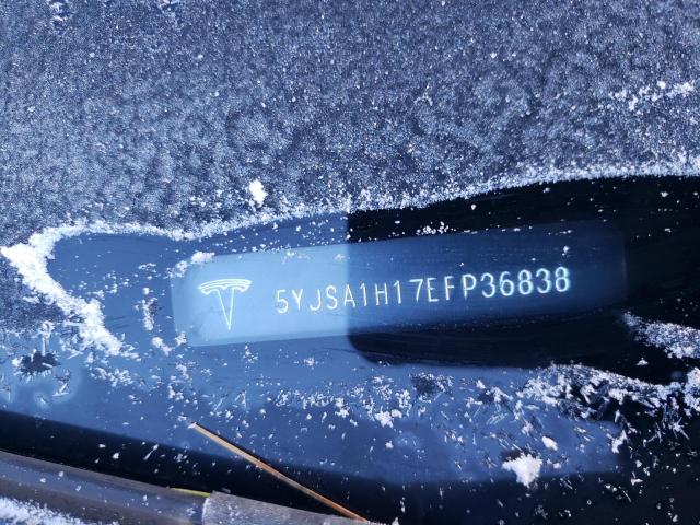 5YJSA1H17EFP36838 - 2014 TESLA MODEL S Արծաթագույն լուսանկար 12