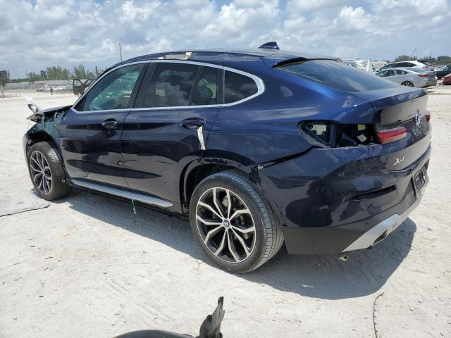 5UX33DT01N9K23625 - 2022 BMW X4 XDRIVE30I BLUE photo 2