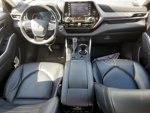 5TDGZRBHXMS116403 - 2021 TOYOTA HIGHLANDER XLE BLACK photo 8