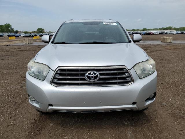 JTEDS43A582041940 - 2008 TOYOTA HIGHLANDER SPORT SILVER photo 5