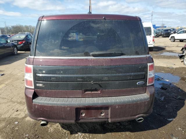 2FMGK5C83JBA11626 - 2018 FORD FLEX SEL BURGUNDY photo 6