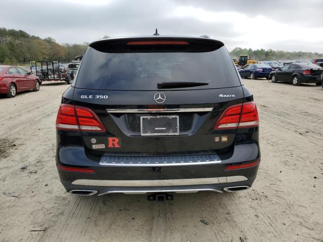 4JGDA5HB5HA906518 - 2017 MERCEDES-BENZ GLE 350 4MATIC BLACK photo 6