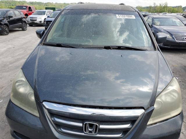 5FNRL38435B405169 - 2005 HONDA ODYSSEY EX BLUE photo 5