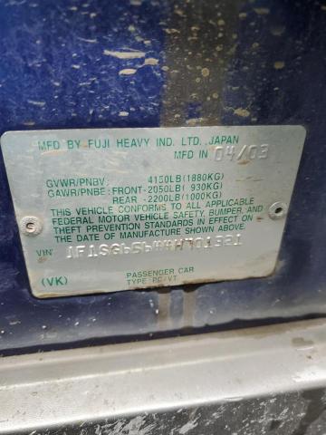 JF1SG65644H701321 - 2004 SUBARU FORESTER 2.5XS Azul foto 12