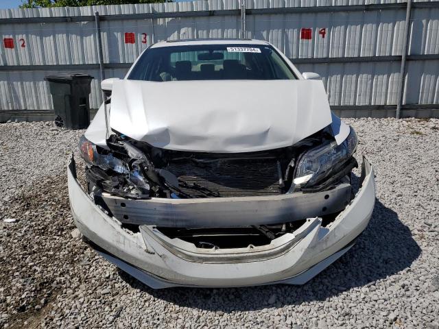 19XFB2F98FE074983 - 2015 HONDA CIVIC EXL WHITE photo 5