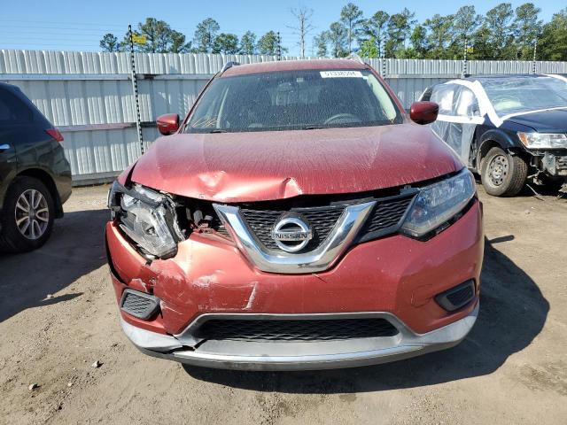 KNMAT2MV4GP701929 - 2016 NISSAN ROGUE S RED photo 5