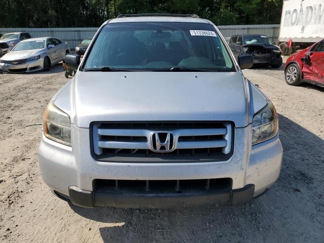 5FNYF28177B000308 - 2007 HONDA PILOT LX SILVER photo 5