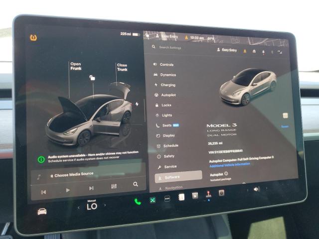 5YJ3E1EB6PF628641 - 2023 TESLA MODEL 3 Gri fotoğraf 9