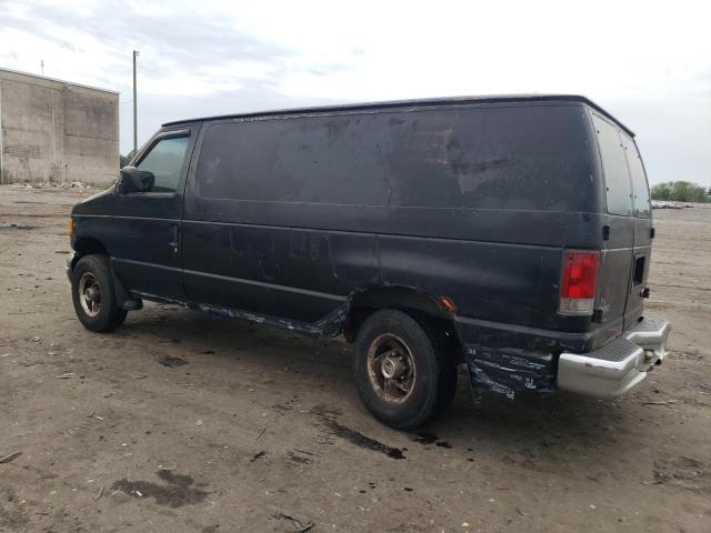 1FTNE24L12HA62938 - 2002 FORD ECONOLINE E250 VAN BLACK photo 2