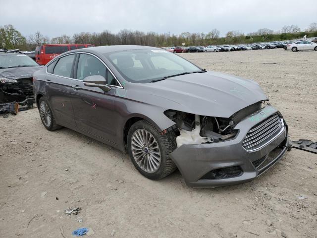 3FA6P0K93DR384837 - 2013 FORD FUSION TITANIUM GRAY photo 4