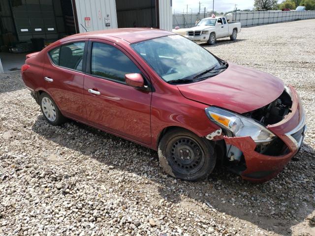 3N1CN7AP1KL850425 - 2019 NISSAN VERSA S RED photo 4