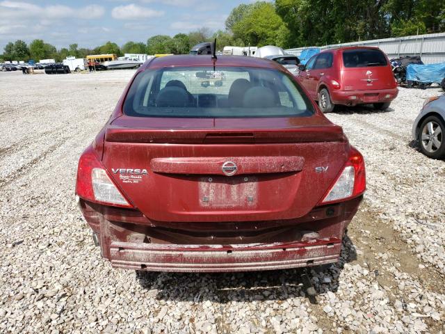 3N1CN7AP1KL850425 - 2019 NISSAN VERSA S RED photo 6