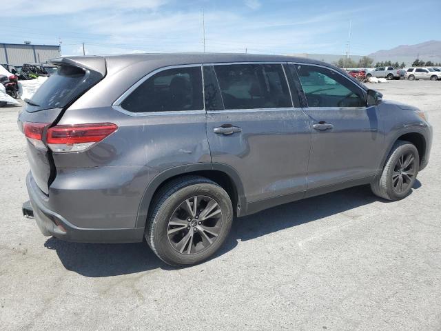 5TDZARFH2KS046662 - 2019 TOYOTA HIGHLANDER LE GRAY photo 3