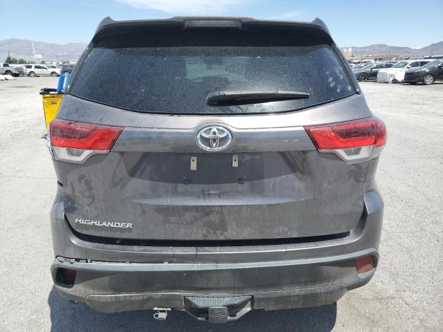 5TDZARFH2KS046662 - 2019 TOYOTA HIGHLANDER LE GRAY photo 6