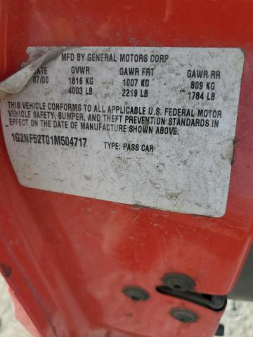 1G2NE52T1XC572963 - 1999 PONTIAC GRAND AM SE RED photo 13