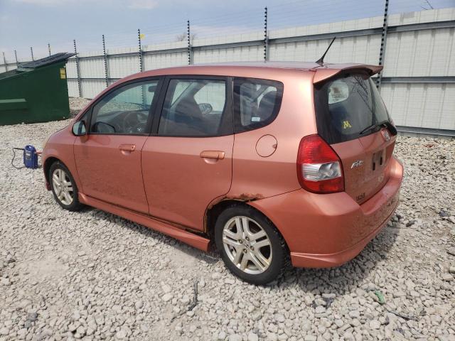 JHMGD386X7S028057 - 2007 HONDA FIT S ნარინჯისფერი ფოტო 2