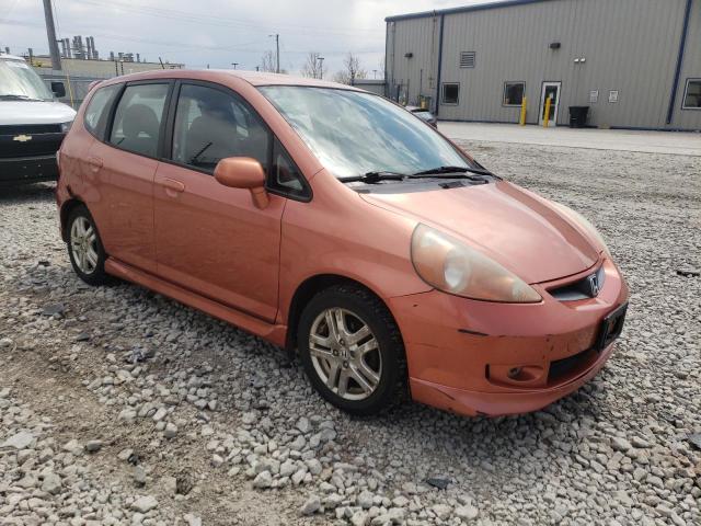 JHMGD386X7S028057 - 2007 HONDA FIT S ნარინჯისფერი ფოტო 4