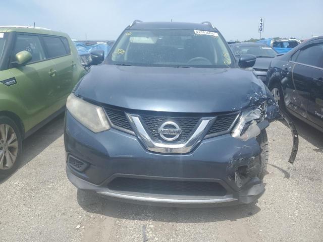 KNMAT2MT2FP574384 - 2015 NISSAN ROGUE S BLUE photo 5