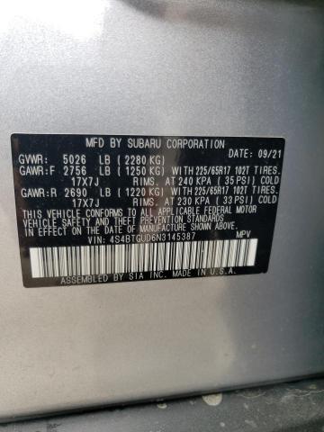 4S4BTGUD6N3145387 - 2022 SUBARU OUTBACK WILDERNESS SILVER photo 14