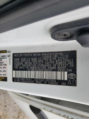 2T1BR32E66C596237 - 2006 TOYOTA COROLLA CE WHITE photo 12