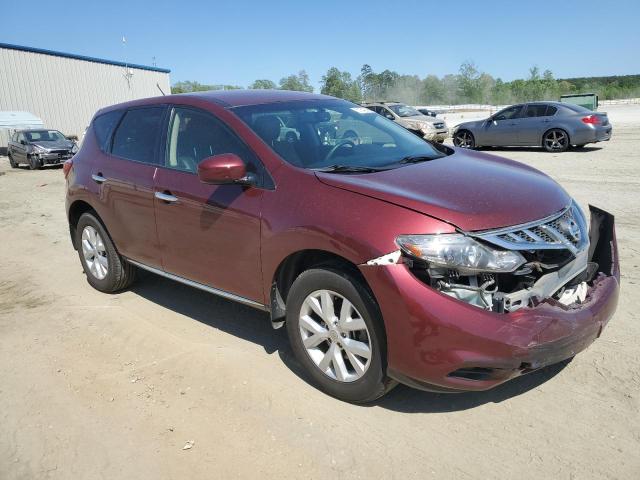 JN8AZ1MUXCW116972 - 2012 NISSAN MURANO S BURGUNDY photo 4