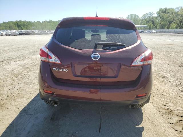 JN8AZ1MUXCW116972 - 2012 NISSAN MURANO S BURGUNDY photo 6