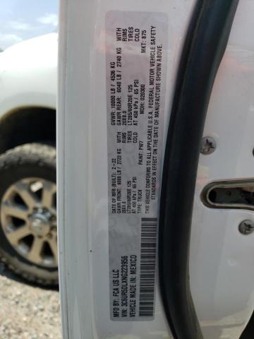 3C6UR5DLXNG223956 - 2022 RAM 2500 BIG HORN/LONE STAR WHITE photo 12