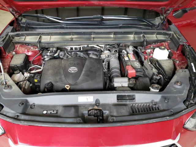 5TDGZRAHXLS002207 - 2020 TOYOTA HIGHLANDER XLE RED photo 12