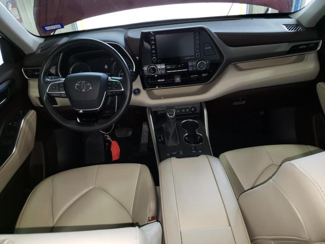 5TDGZRAHXLS002207 - 2020 TOYOTA HIGHLANDER XLE RED photo 8