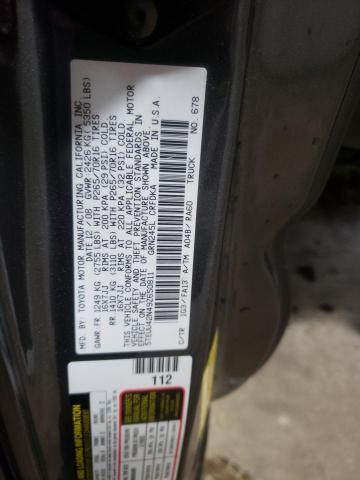 5TEUU42N49Z650811 - 2009 TOYOTA TACOMA ACCESS CAB ნაცრისფერი ფოტო 12