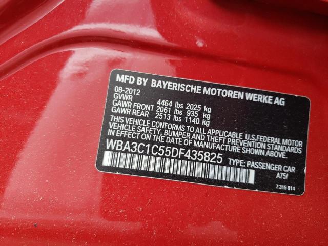 WBA3C1C55DF435825 - 2013 BMW 328 I SULEV RED photo 12