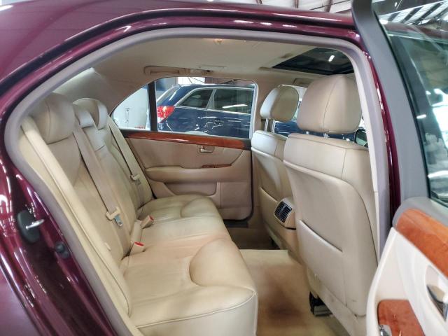 JTHBN36F755021007 - 2005 LEXUS LS 430 BURGUNDY photo 10