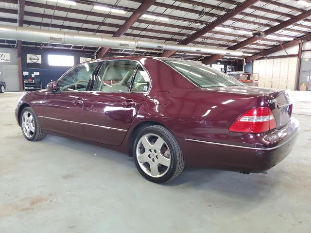 JTHBN36F755021007 - 2005 LEXUS LS 430 BURGUNDY photo 2