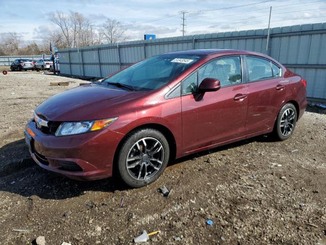 19XFB2F92CE022759 - 2012 HONDA CIVIC EXL MAROON photo 1