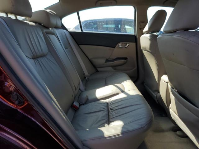 19XFB2F92CE022759 - 2012 HONDA CIVIC EXL MAROON photo 10
