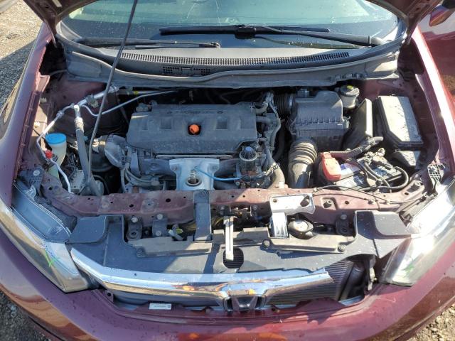 19XFB2F92CE022759 - 2012 HONDA CIVIC EXL MAROON photo 11