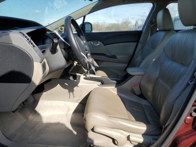 19XFB2F92CE022759 - 2012 HONDA CIVIC EXL MAROON photo 7