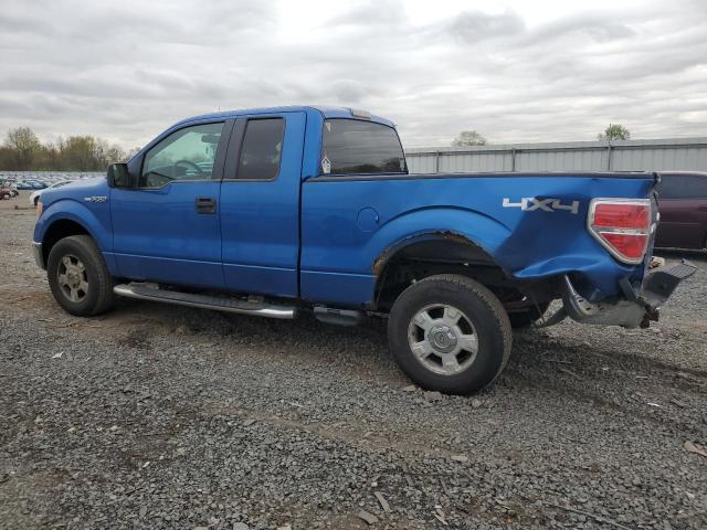 1FTEX1E83AKA67607 - 2010 FORD F150 SUPER CAB BLUE photo 2