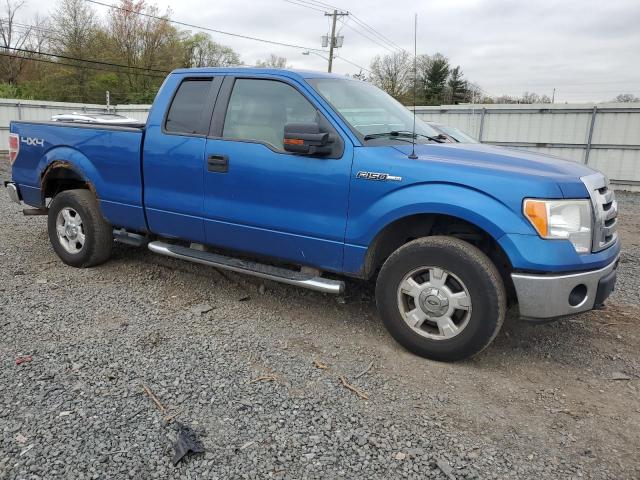 1FTEX1E83AKA67607 - 2010 FORD F150 SUPER CAB BLUE photo 4