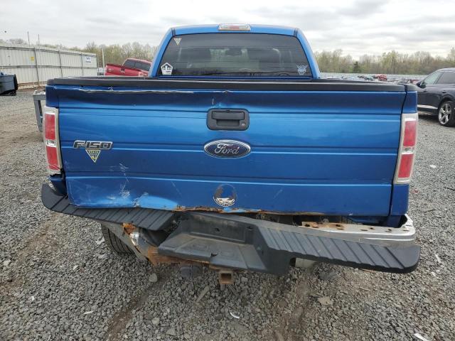 1FTEX1E83AKA67607 - 2010 FORD F150 SUPER CAB BLUE photo 6