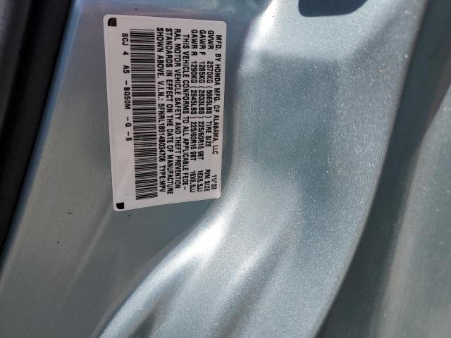 5FNRL18914B034706 - 2004 HONDA ODYSSEY EXL BLUE photo 13