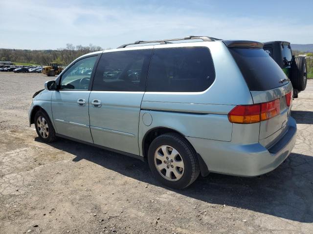 5FNRL18914B034706 - 2004 HONDA ODYSSEY EXL BLUE photo 2