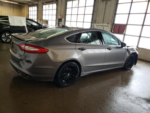 3FA6P0D91ER132602 - 2014 FORD FUSION TITANIUM GRAY photo 3